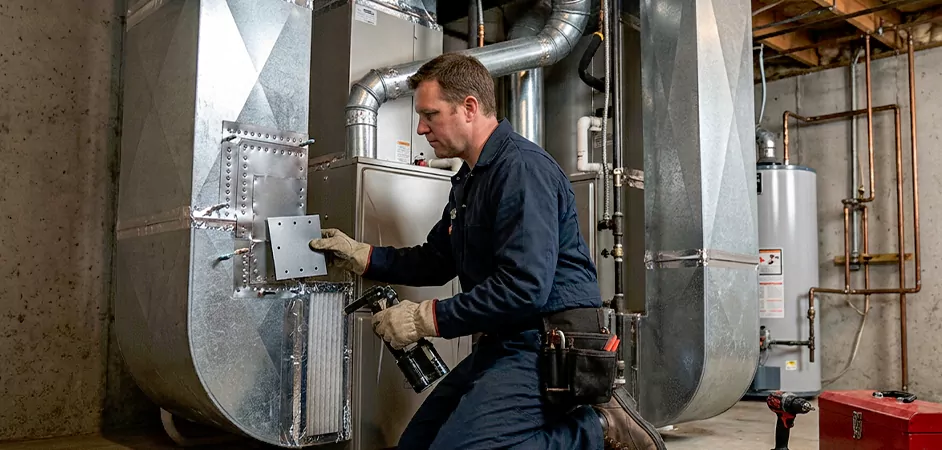 Supply and Return Plenum Repair in Cherry Hill Township