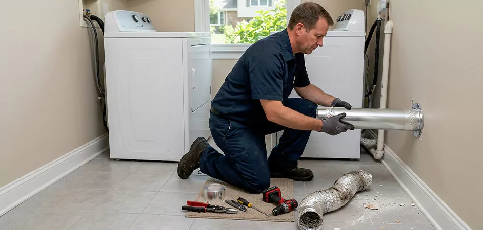 Dryer Vent Replacement in Cherry Hill Township