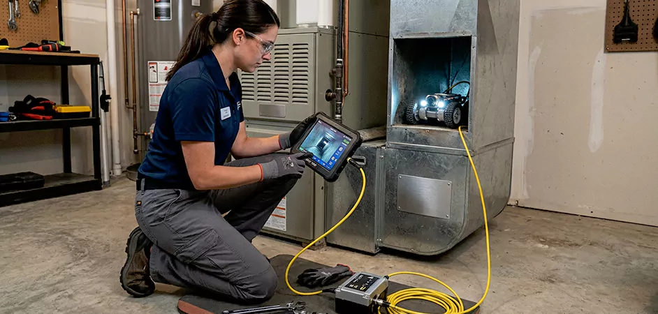 Robotic Duct Inspection in Cherry Hill Township
